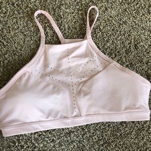 NEW Zella Pink Sports Bra with High Neck